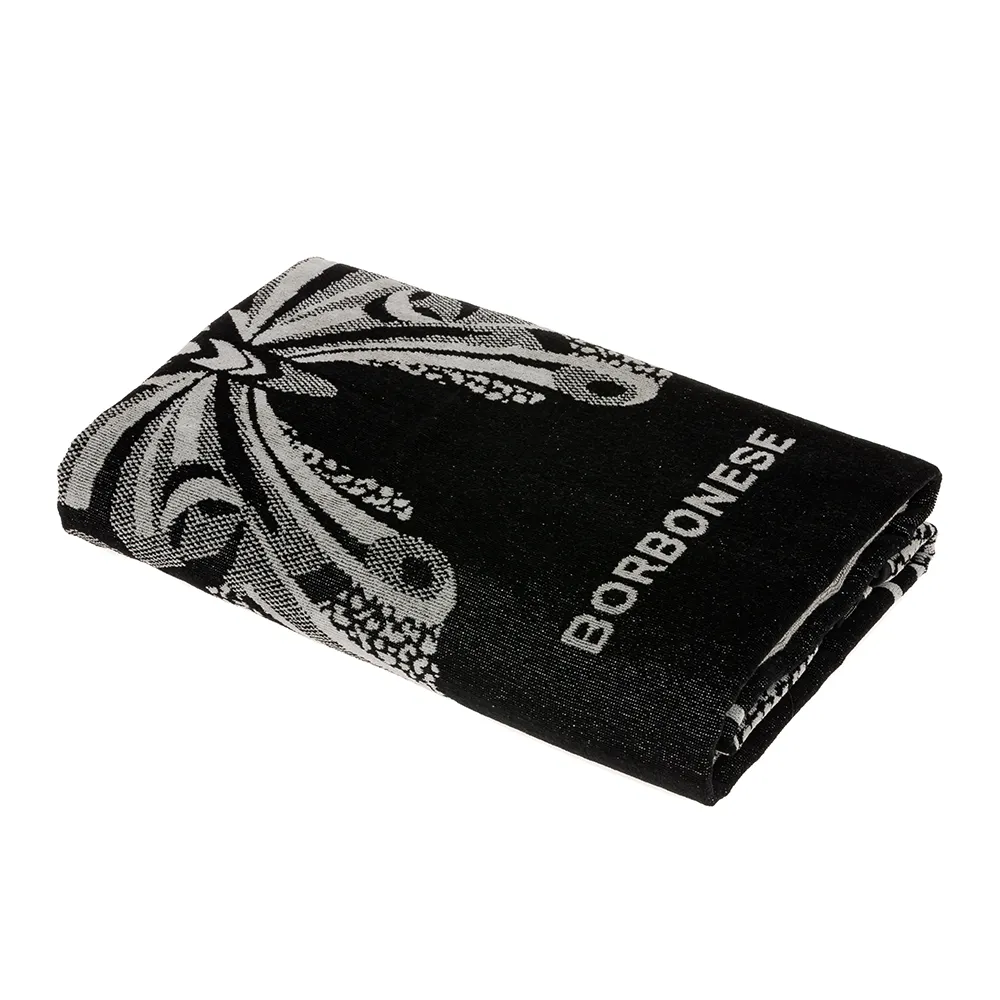 TELO MARE BUTTERFLY 100X180 BORBONESE NERO