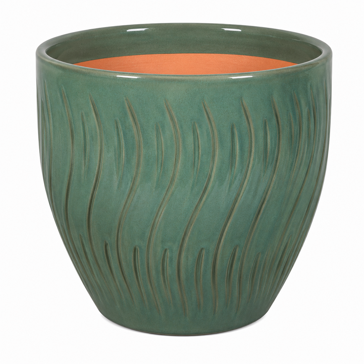 VASO CERAMICA CORSICA L D31X30,5H SMERAL
