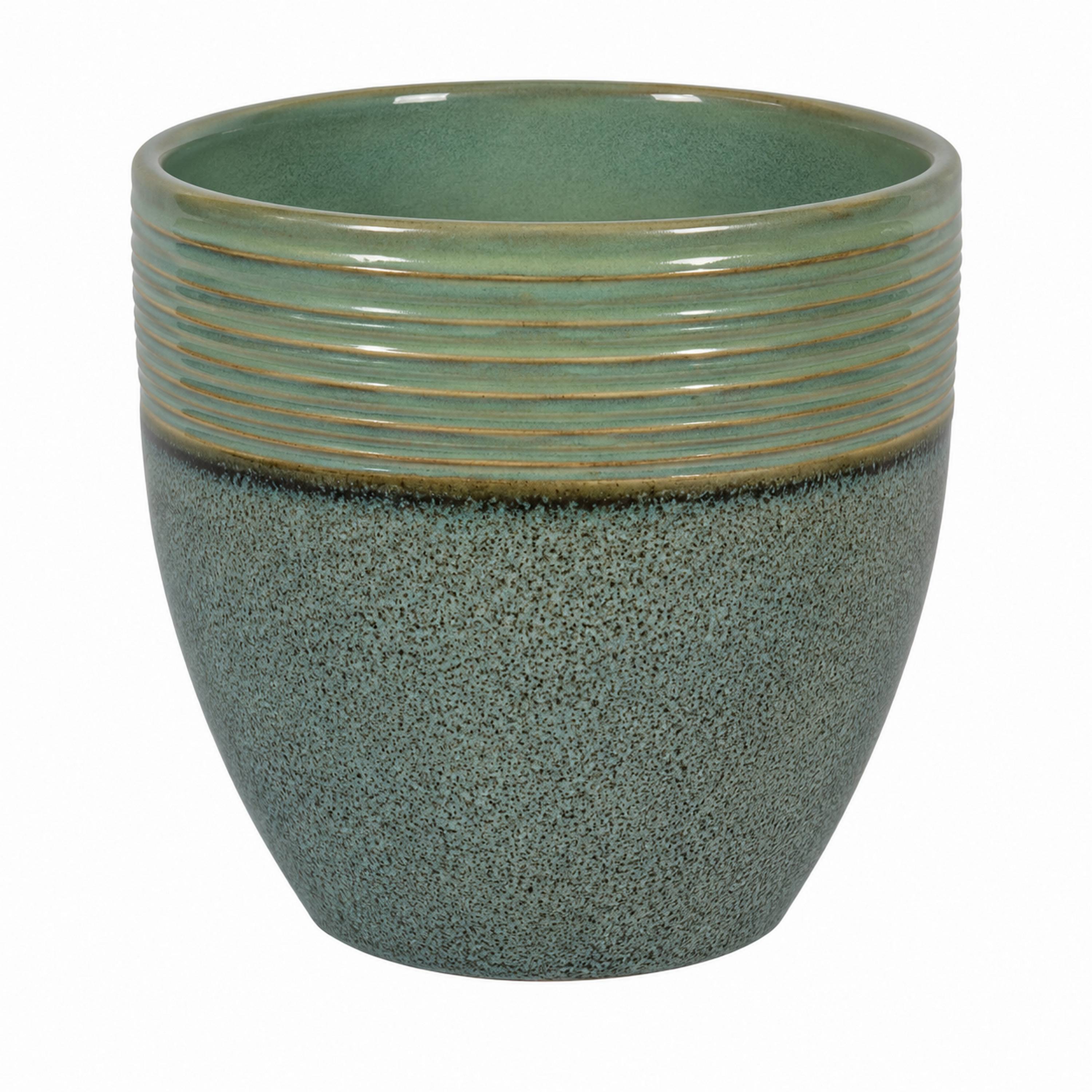 VASO CERAM CORSICA XL D38X34H BIC.SMERAL