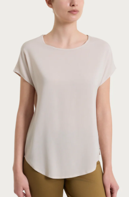 Blusa con manica a kimono in Voile Stretch DS25S7 RAGNO CHAMPIGNON