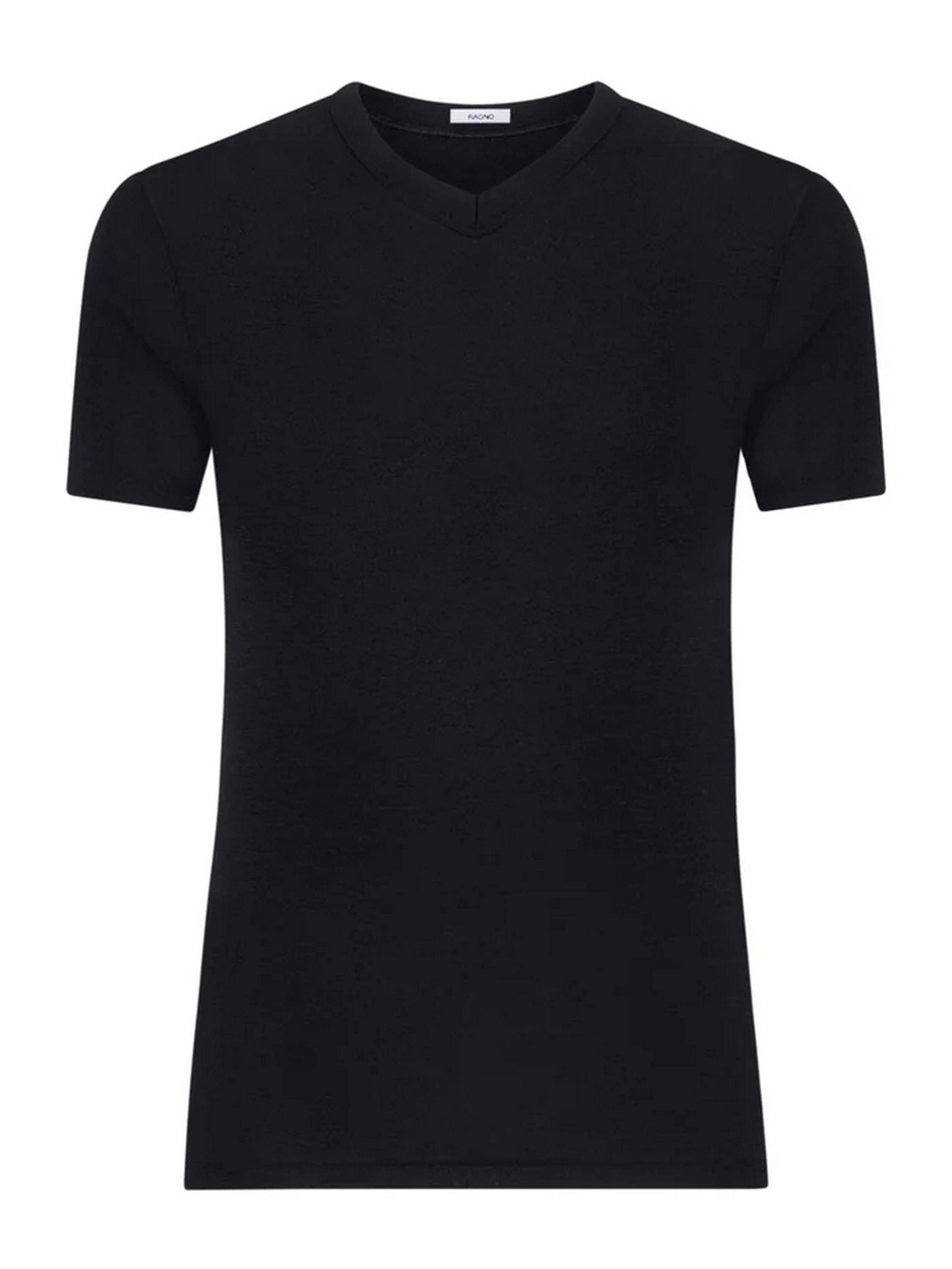 MAGLIA WSK MEZZA MANICA SCOLLO A V RAGNO 601598 NERO
