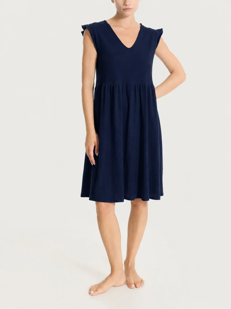 ABITO DONNA CORTO SPALLA LARGA DQ58DI BLUE