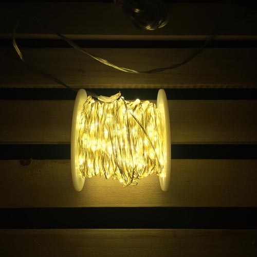 CATENA LINEARE 400 MICROLED BIANCO CALDO 49734 LOTTI