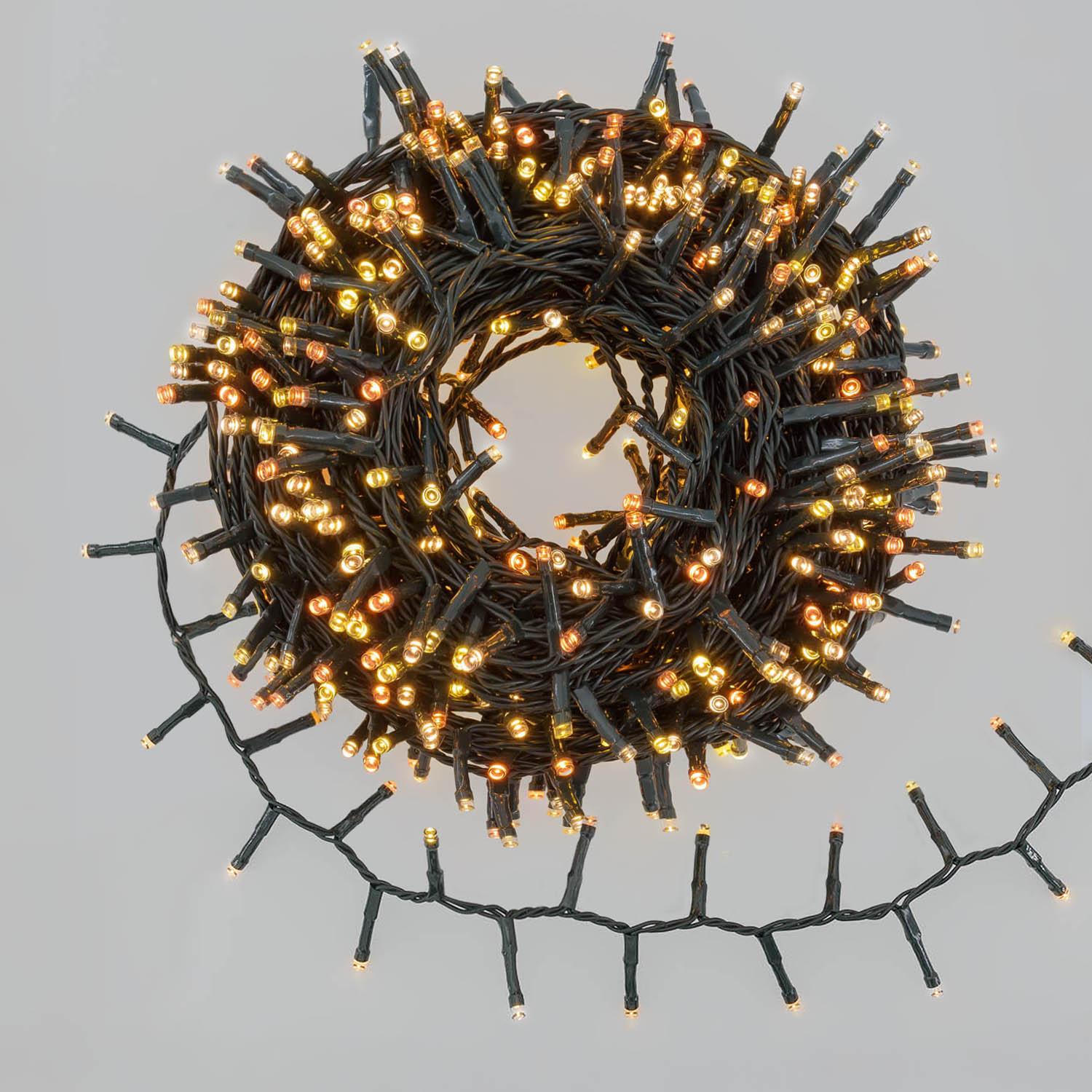 CATENA LUCI MINILOCUSTER CON 1000 LED BIANCO CALDO 80256