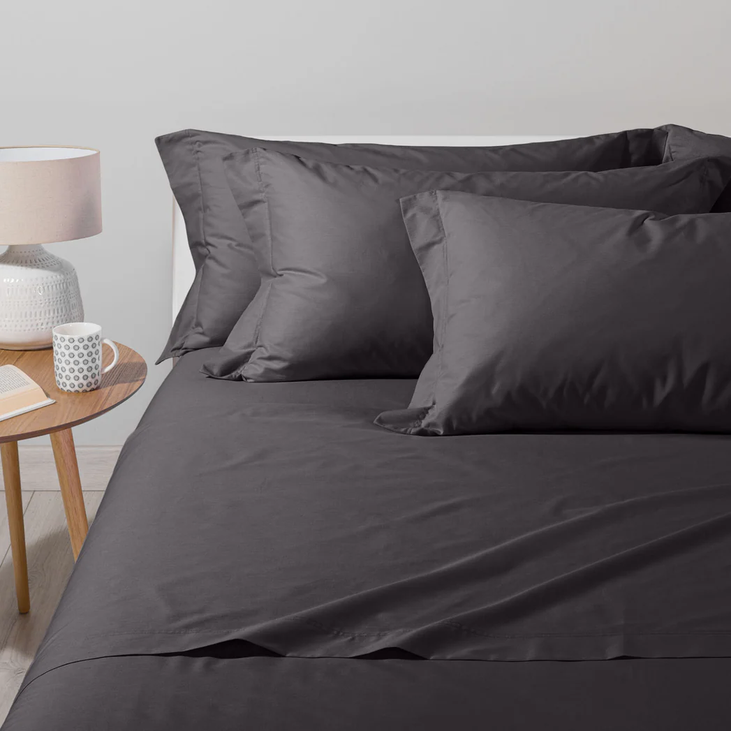 BASIC COLLECTION COMPLETO LENZUOLA MATRIMONIALE ILBLUCASA NERO