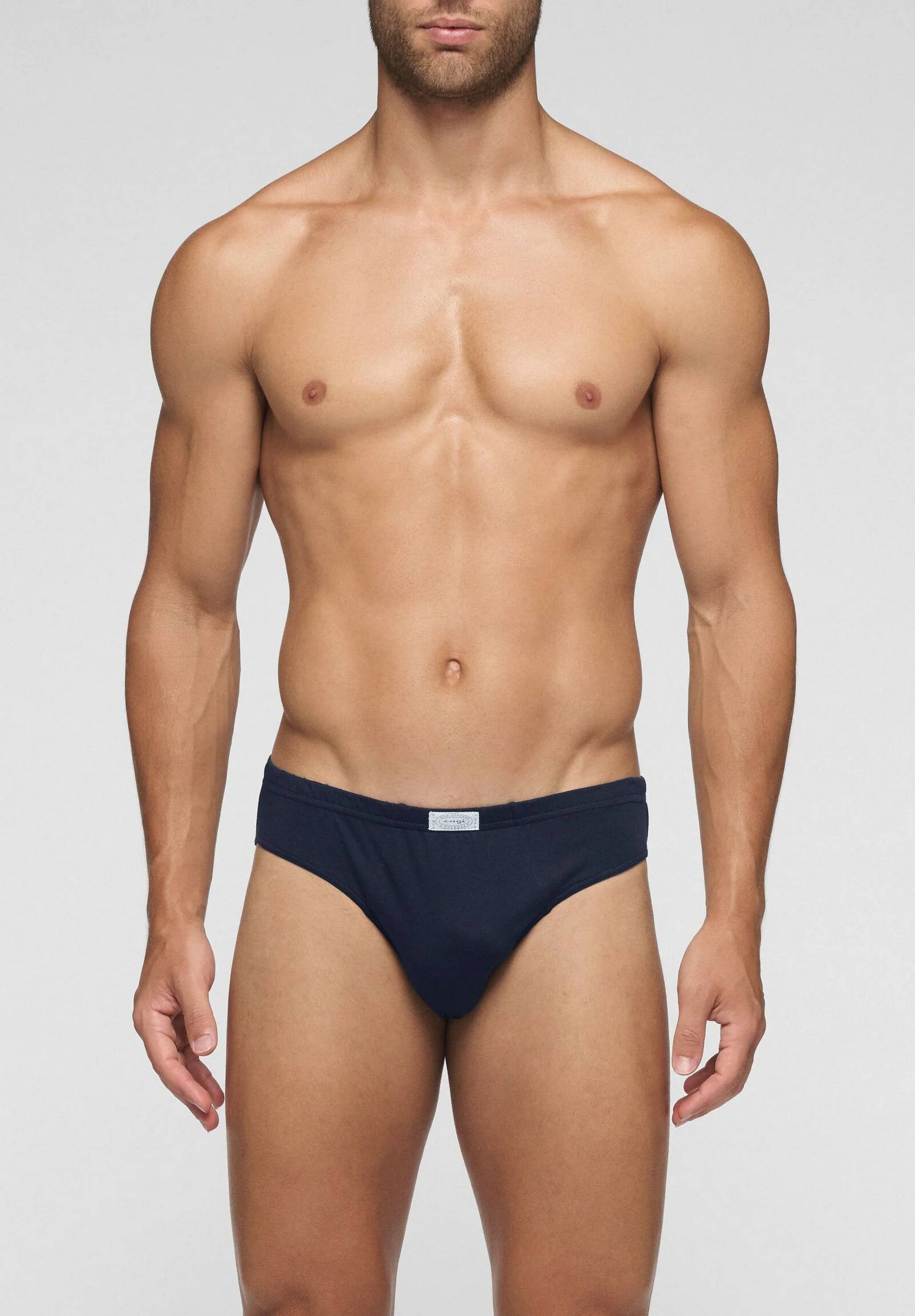 MINISLIP 100%COT.FIANCO BASSO 1244 UOMO NAVY