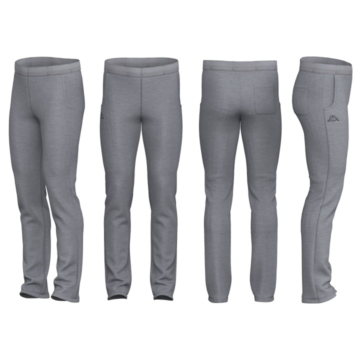 PANTALONI SPORTIVI UOMO KAPPA 303N0E0 GREY MD MEL - BLACK