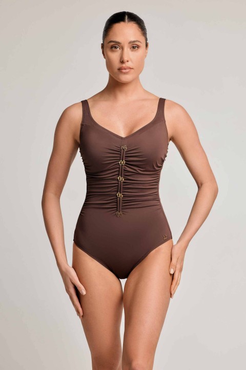 REGINA SWIMSUIT DA26-010 BROWN