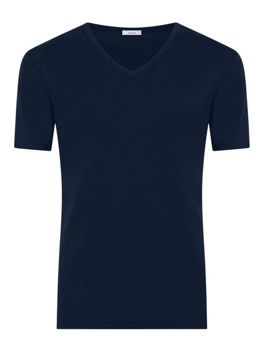MAGLIA TERMICA 100% COTONE  MANICA CORTA SCOLLO V U801A8 RAGNO BLEU