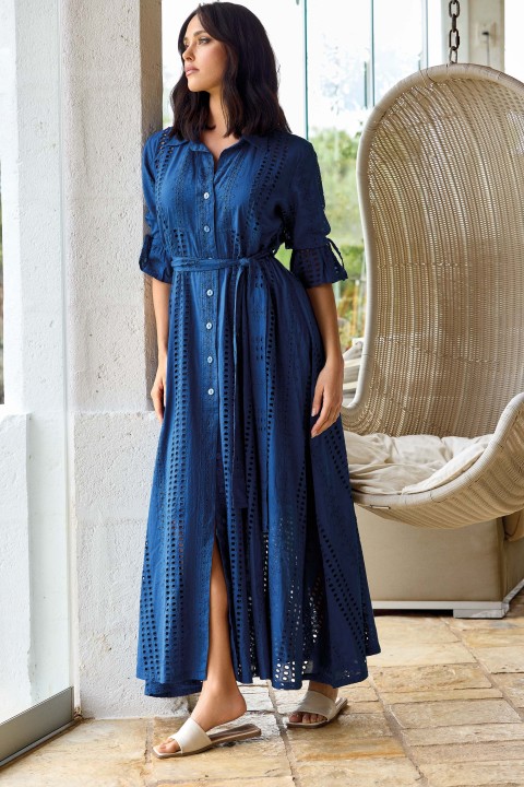 CAMILLA ABITO LUNGO DONNA DAVID DB26-003 BLUE