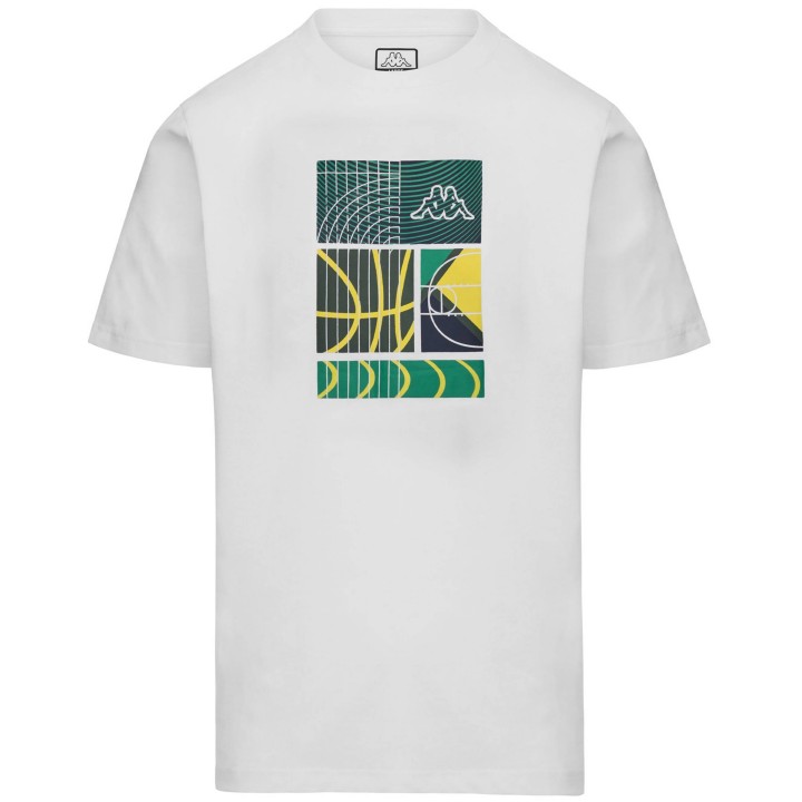T-SHIRT UOMO IPOP 34251UW KAPPA 001 BIANCO