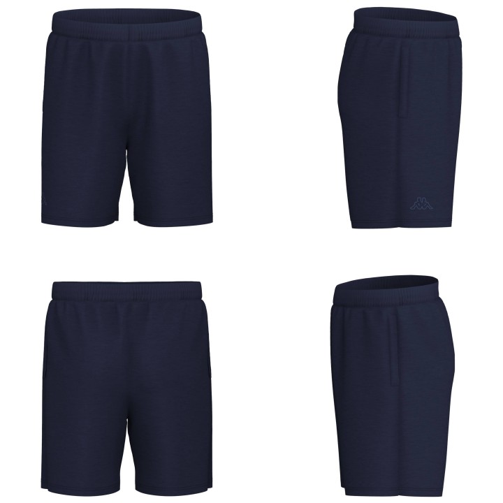 PANTALONCINI SPORTIVI KAPPA 303HZE0 BLU MARINE-BLUE INTENSE