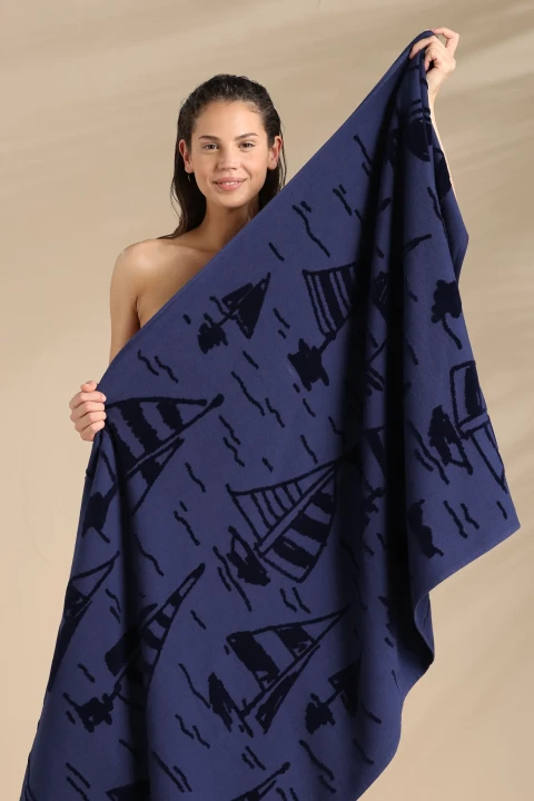 TELO MARE SPUGNA VELOUR RASATO AE000524 MEDIEVAL BLUE