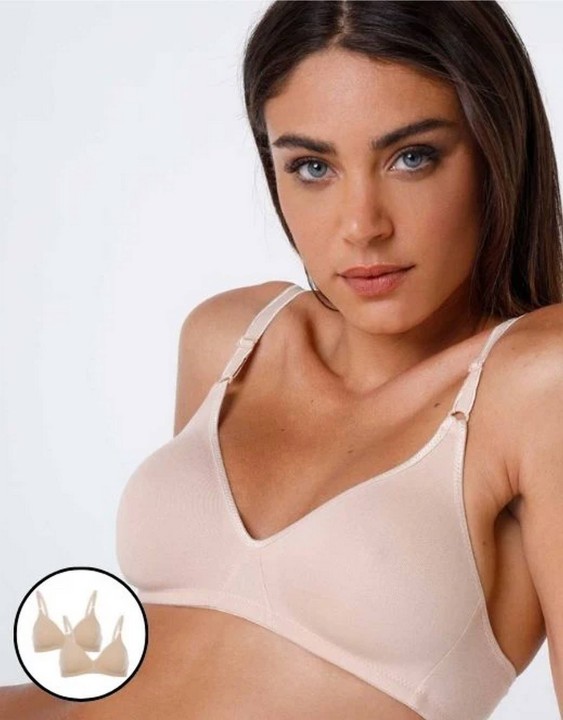 REGGISENO SOFT COPPA D COTTON LINE 9L1604 (Pacco da 2) NUDO