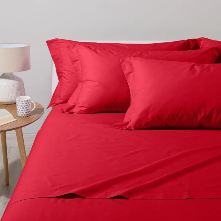 BASIC COLLECTION COMPLETO LENZUOLA MATRIMONIALE ILBLUCASA ROSSO