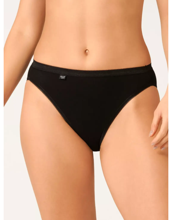 BASIC TAI SLIP PACCO DOPPIO SLOGGI 10107304 DONNA NERO