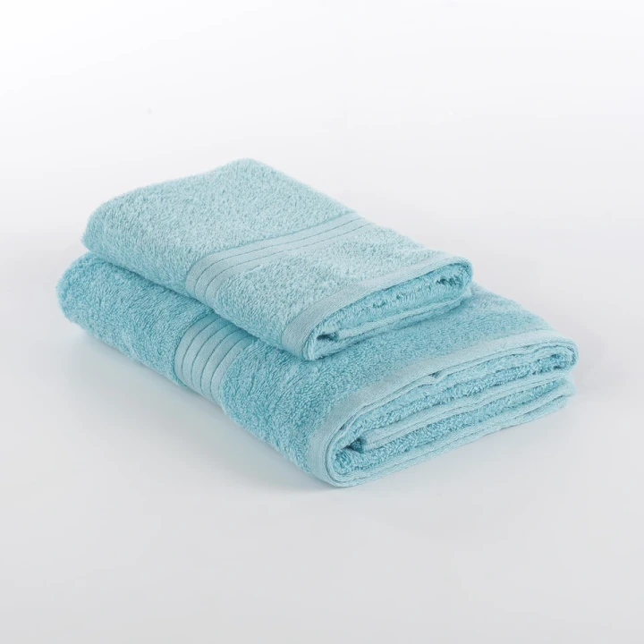 LIVING SET ASCIUGAMANI 1+1 VIA ROMA, 60 SS0035 CELESTE