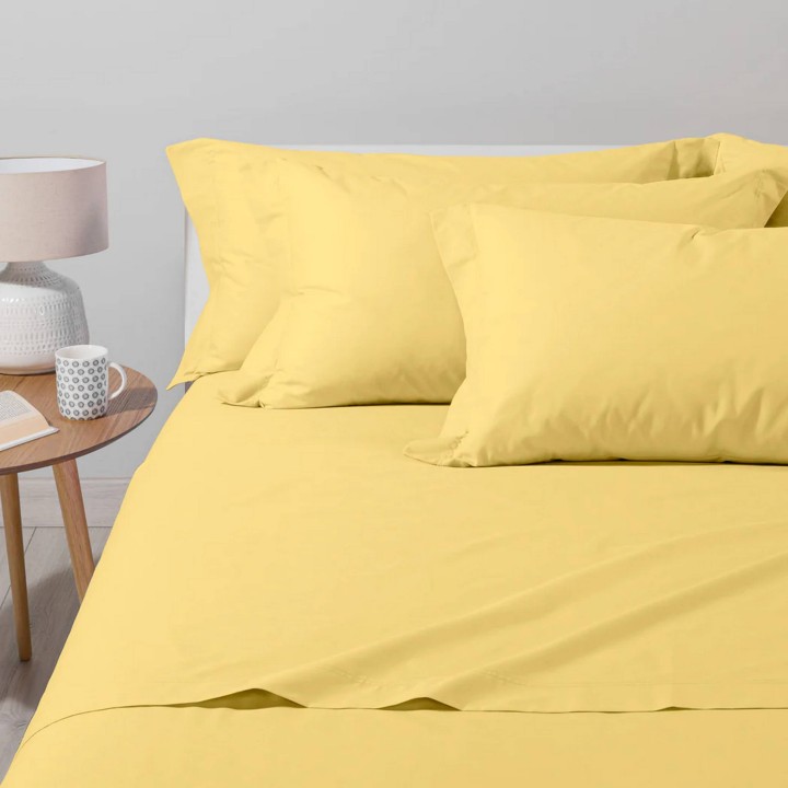 BASIC COLLECTION COMPLETO LENZUOLA SINGOLO ILBLUCASA GIALLO