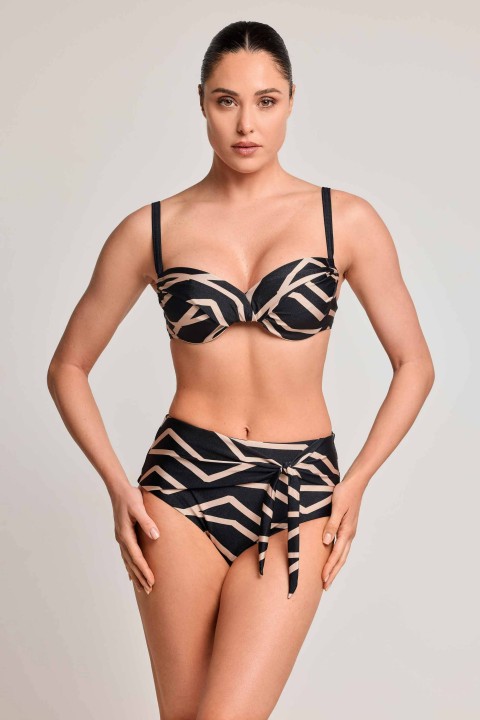 MORA UNDERWIRED BIKINI D DA26-064-D BLACK