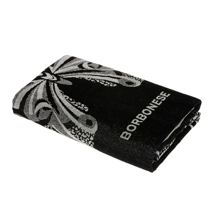 TELO MARE BUTTERFLY 100X180 BORBONESE NERO