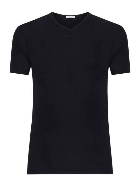 MAGLIA WSK MEZZA MANICA SCOLLO A V RAGNO 601598 NERO