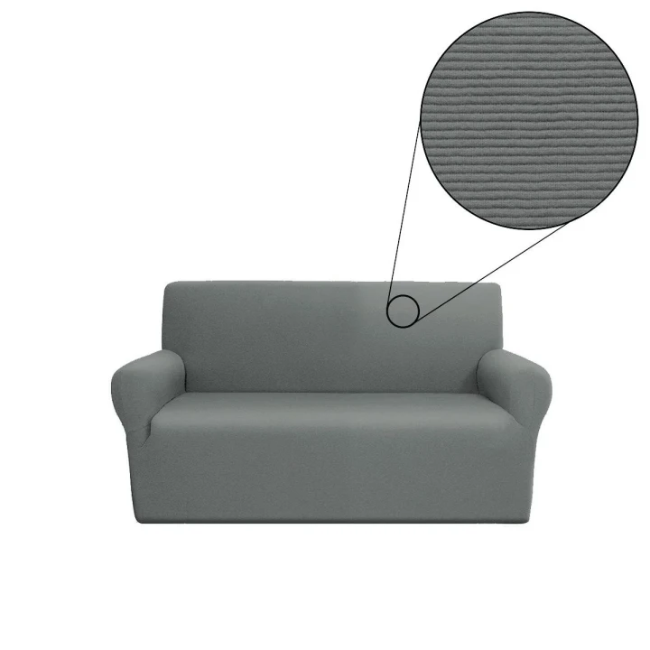 YES COPRIDIVANO ELASTICIZZATO 2 POSTI LINEAORO GREY