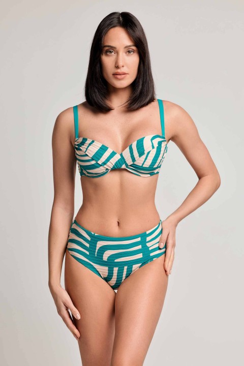 MORA UNDERWIRED BIKINI -D CUP GREEN