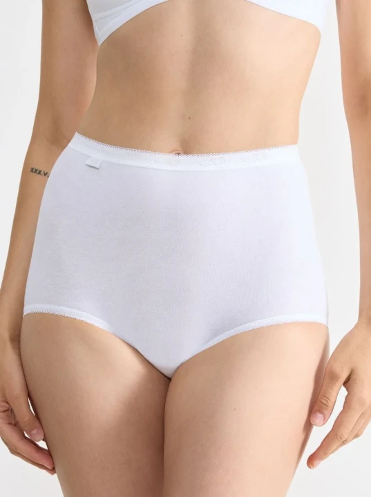 BASIC MAXI SLIP PACCO DOPPIO SLOGGI 10043769 DONNA BIANCO