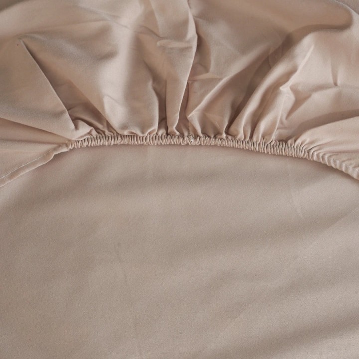 NO STIRO - MORE TIME SOTTO CON ANGOLI MATRIMONIALE ILBLUBIANCHERIA BEIGE