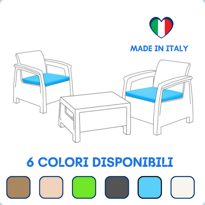 SET 2 CUSCINI PER DIVANETTO MADE IN ITALY AVORIO