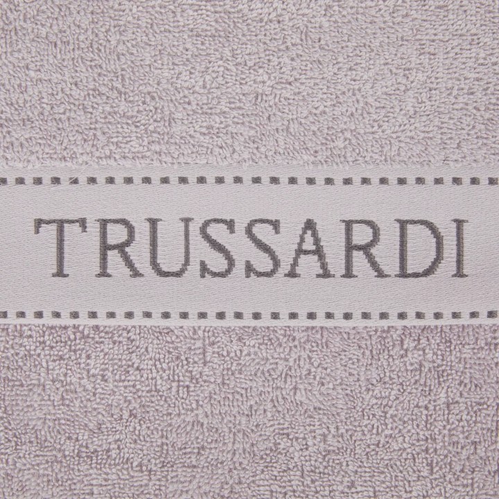 RIBBON TELO BAGNO TRUSSARDI GRIGIO PERLA