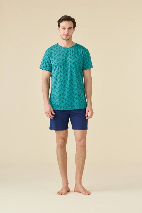 PIGIAMA UOMO COTONE MEZZA MANICA FC003274 NOIDINOTTE GREEEN