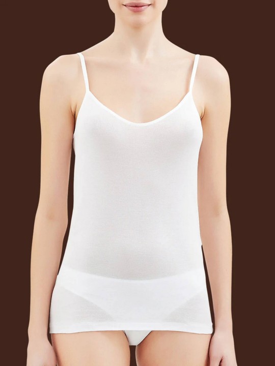 TOP NATURAL SPALLA STRETTA RAGNO 02819E BIANCO