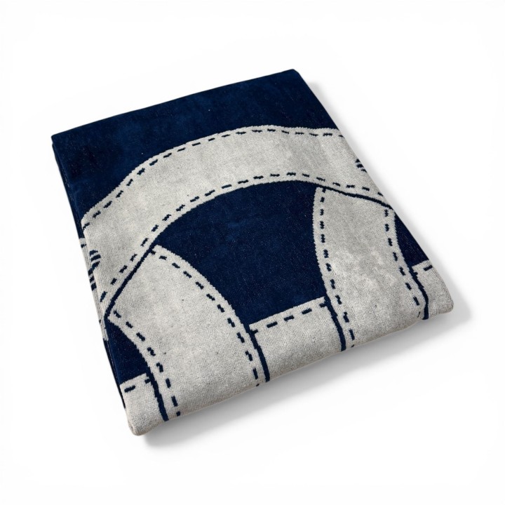 TELO MARE ALL ROUND 90X160 BORBONESE BLU