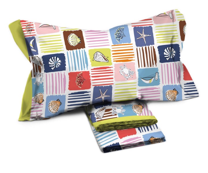 COMPLETO LENZUOLA VENERE 26 SINGOLO NOVIA MULTICOLOR