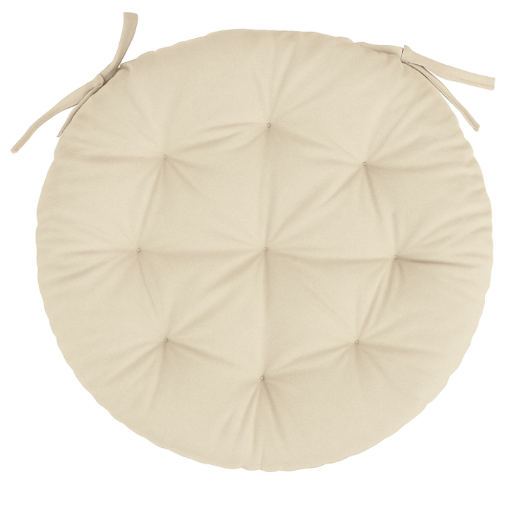 CUSCINO SEDIA TONDO 40 CM IDROREPELLENTE ESTÉ GALILEO ECRU'