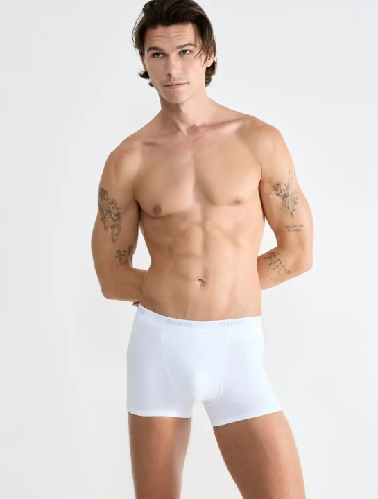 SLOGGI UOMO BASIC SHORT 10004753 BIANCO