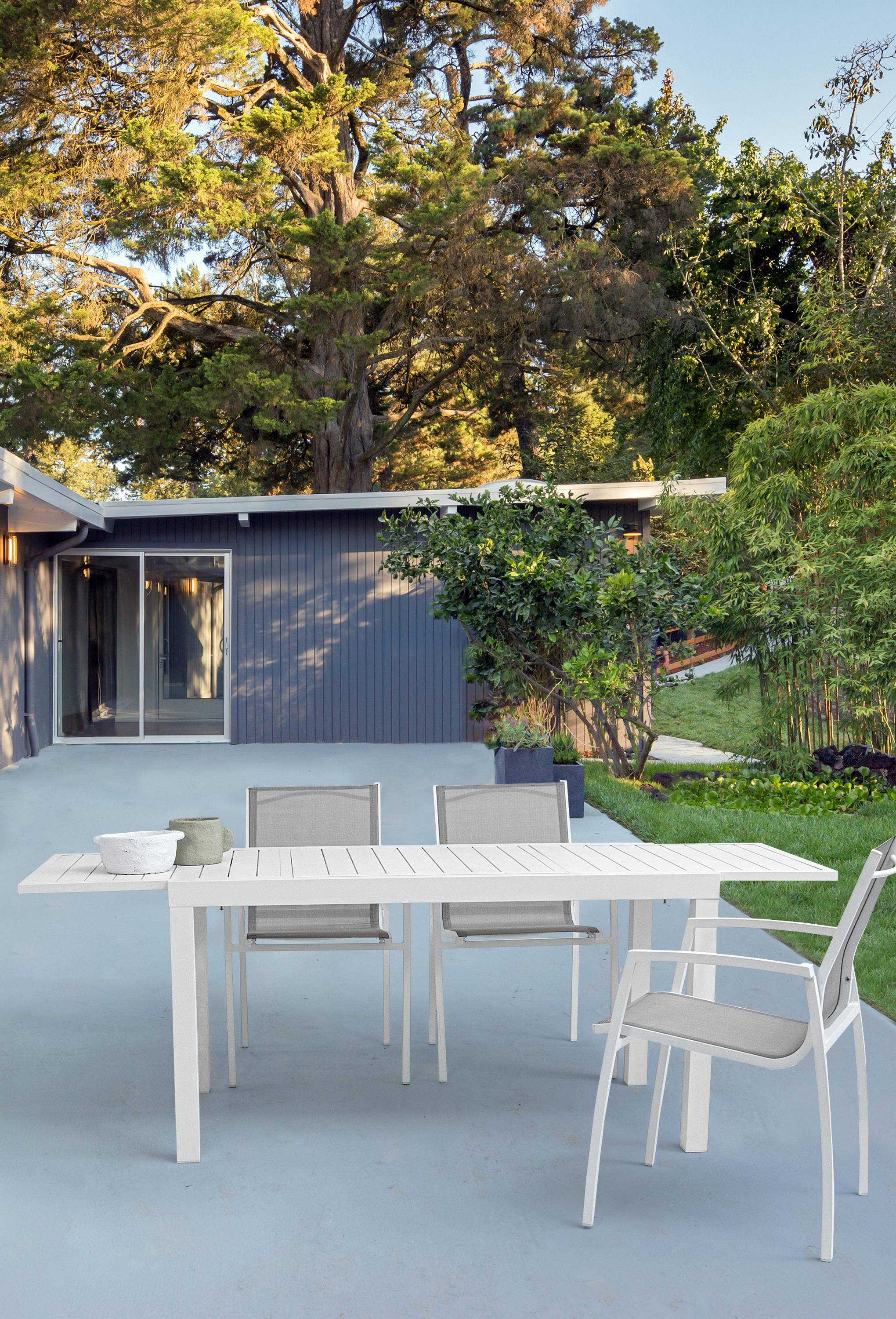 TAVOLO ALLUNGABILE HILDE 140-210X77 BIANCO LD30