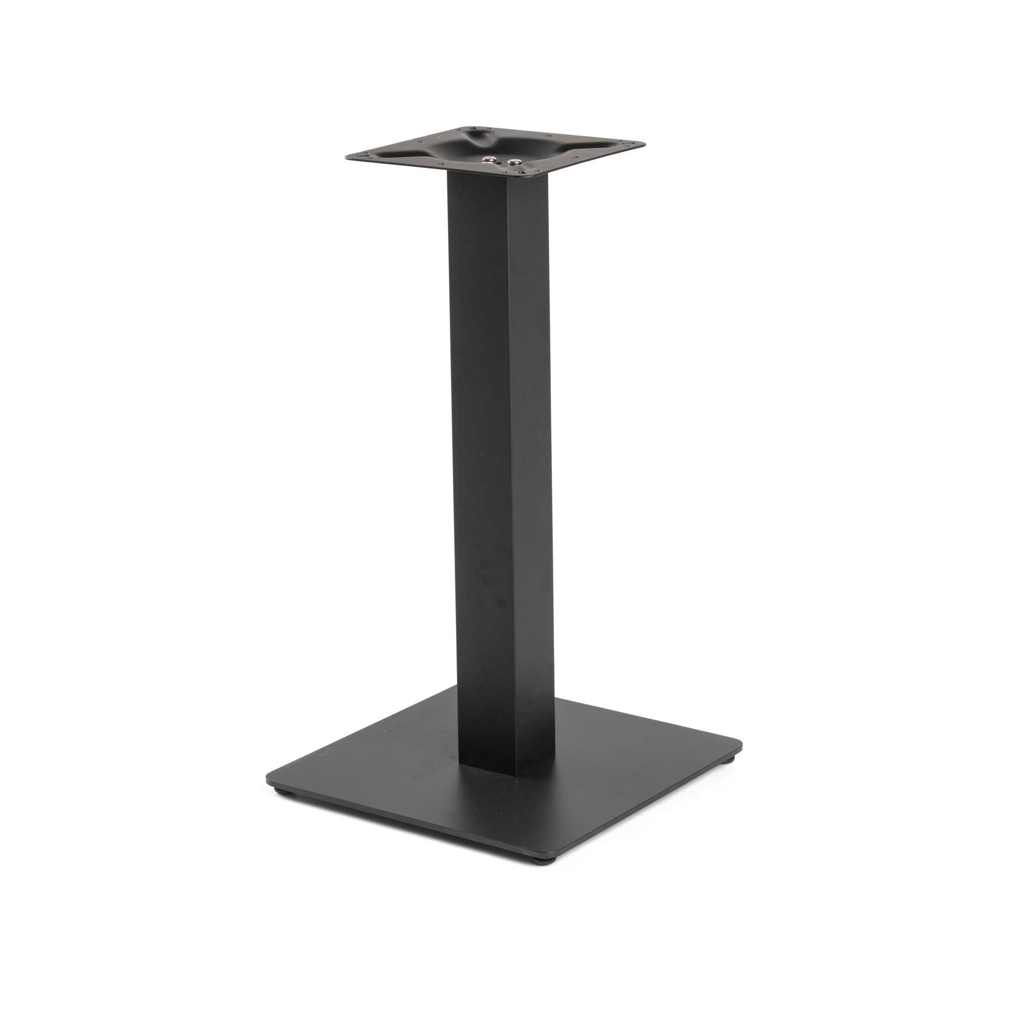 Base tavolo acciaio Jamie nero quadro cm40x40h72