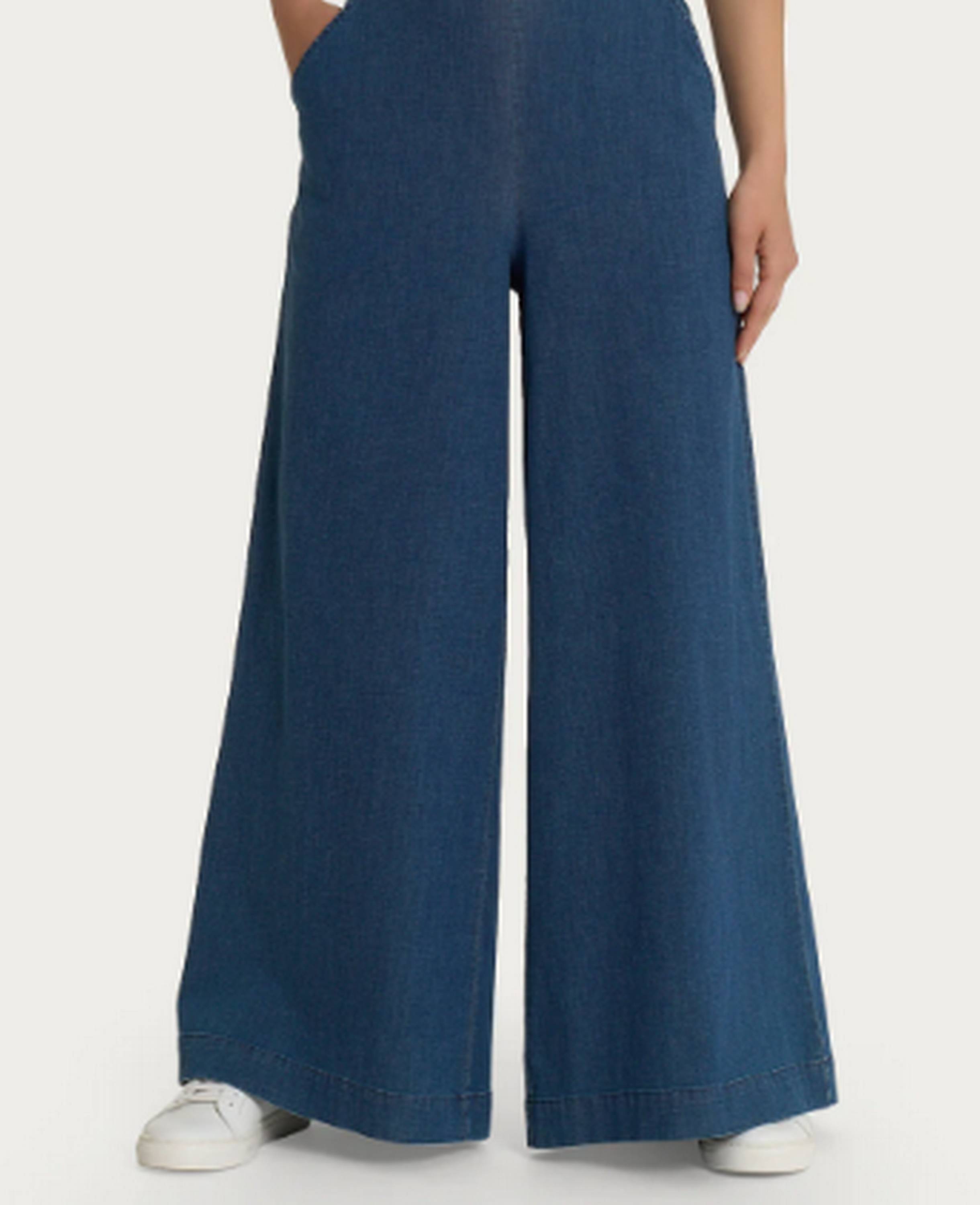 Jeans a palazzo con tasche e vita piatta in Super Light Denim DS87PA RAGNO INDIGO