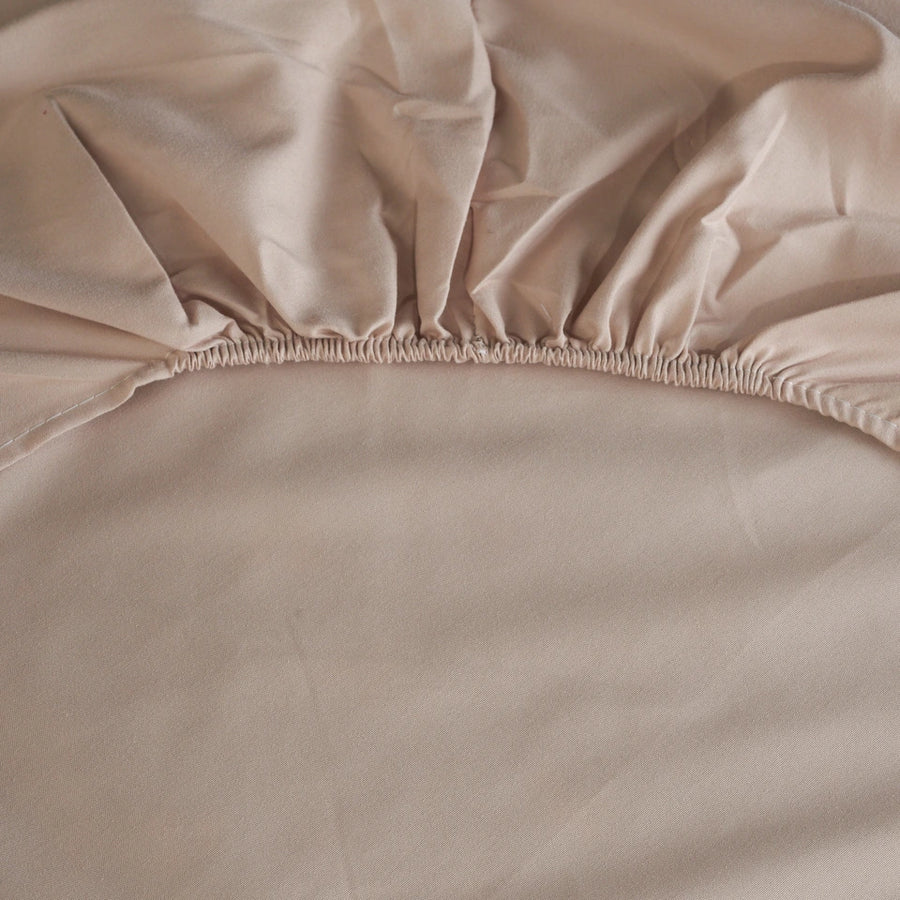 NO STIRO - MORE TIME SOTTO CON ANGOLI MATRIMONIALE ILBLUBIANCHERIA BEIGE