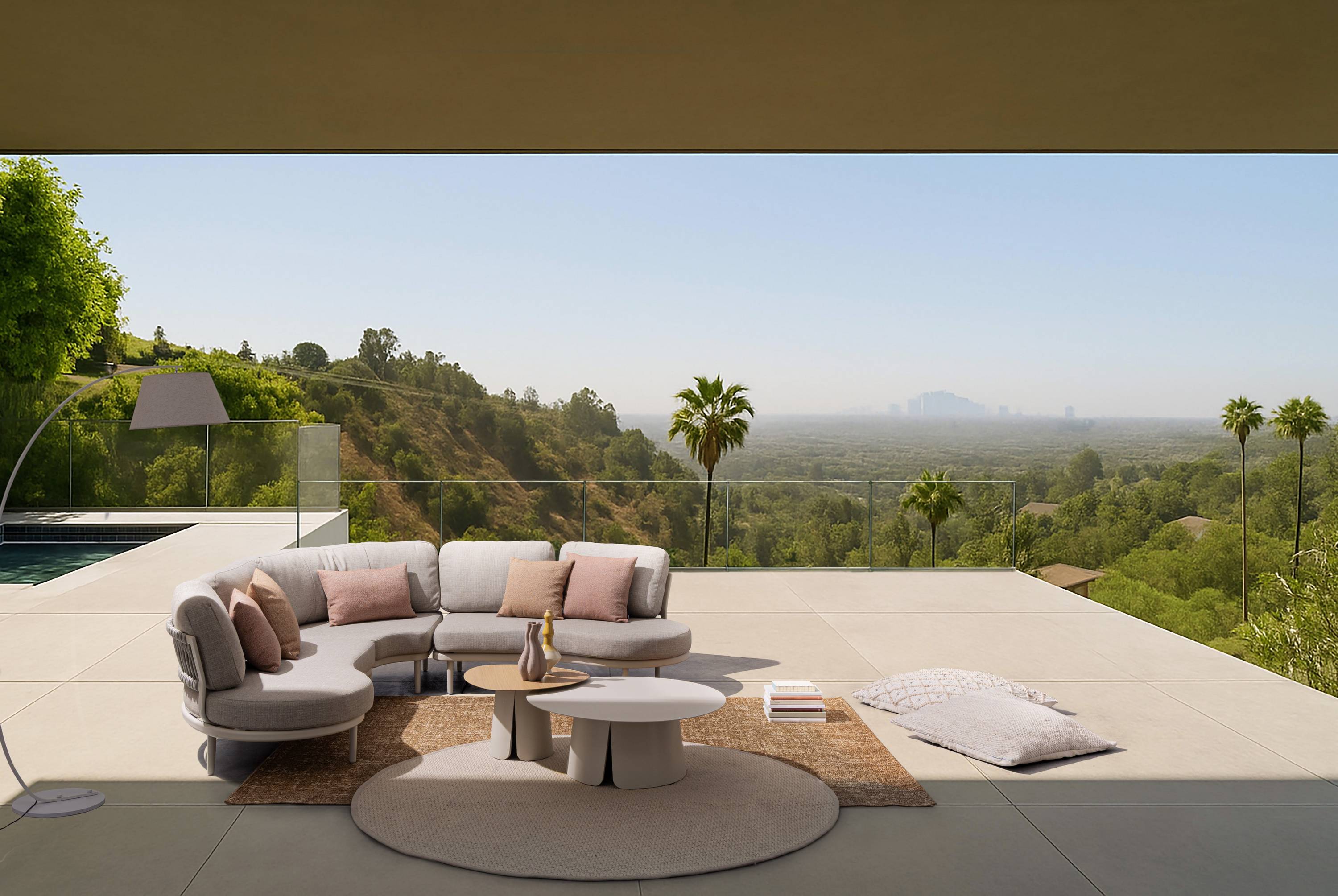 SET SALOTTO ANGOLARE C-C HELIOS PELICAN