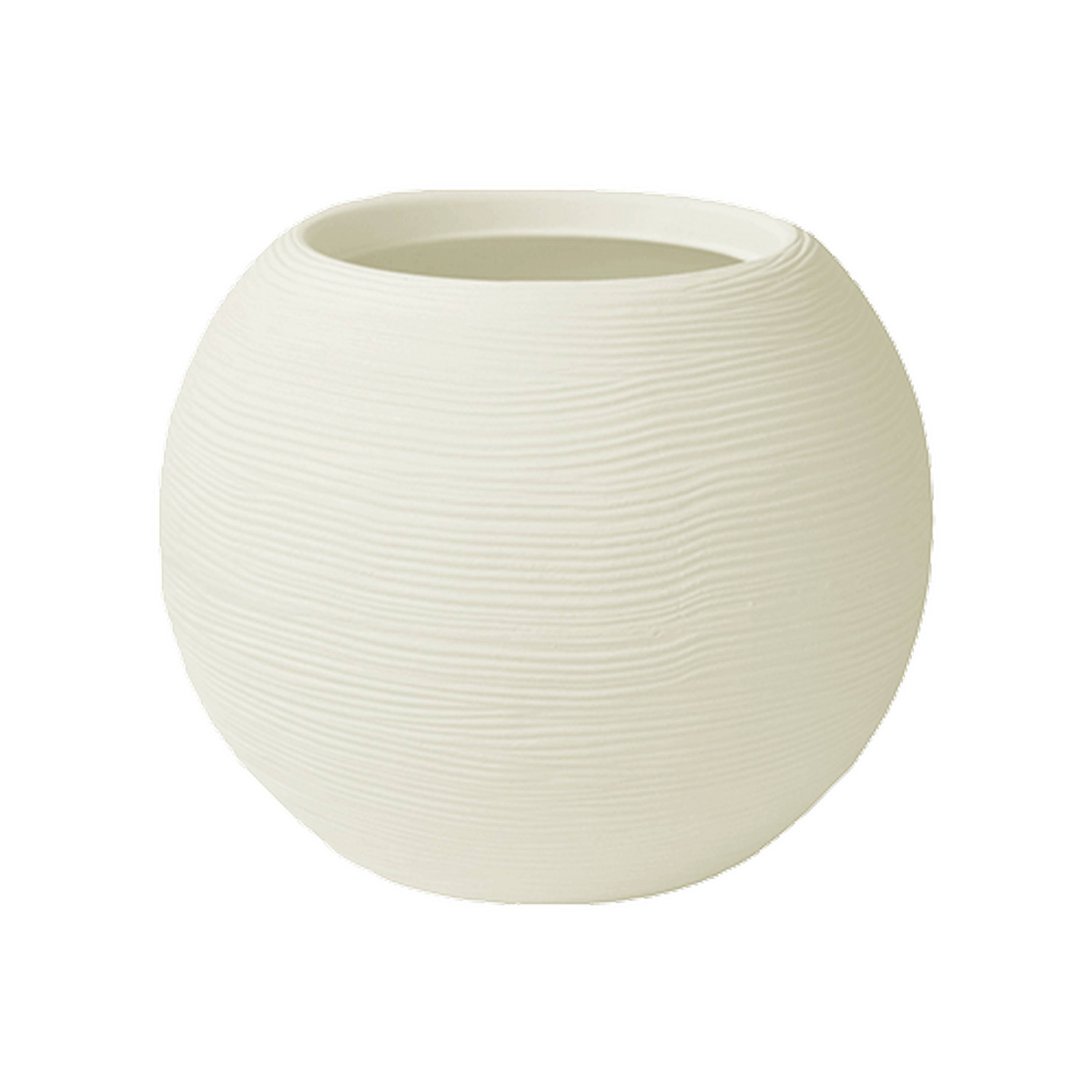 VASO SFERA RIGATA PERLA LINEA SHABBY VASAR, SFRI 30 M30C77