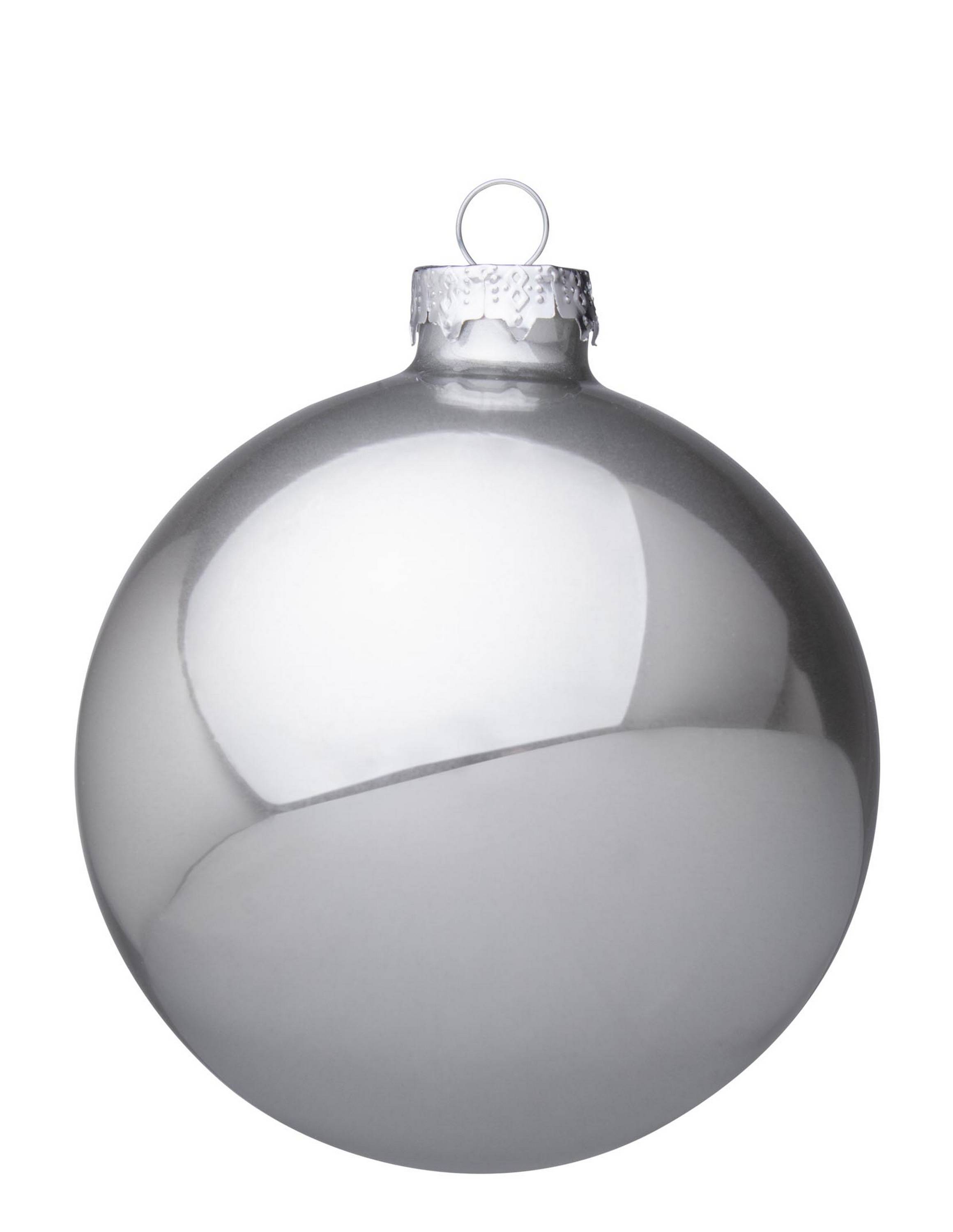 SFERA IN VETRO ARGENTO SHIMMER Diametro 10cm 0930013 BIZZOTTO