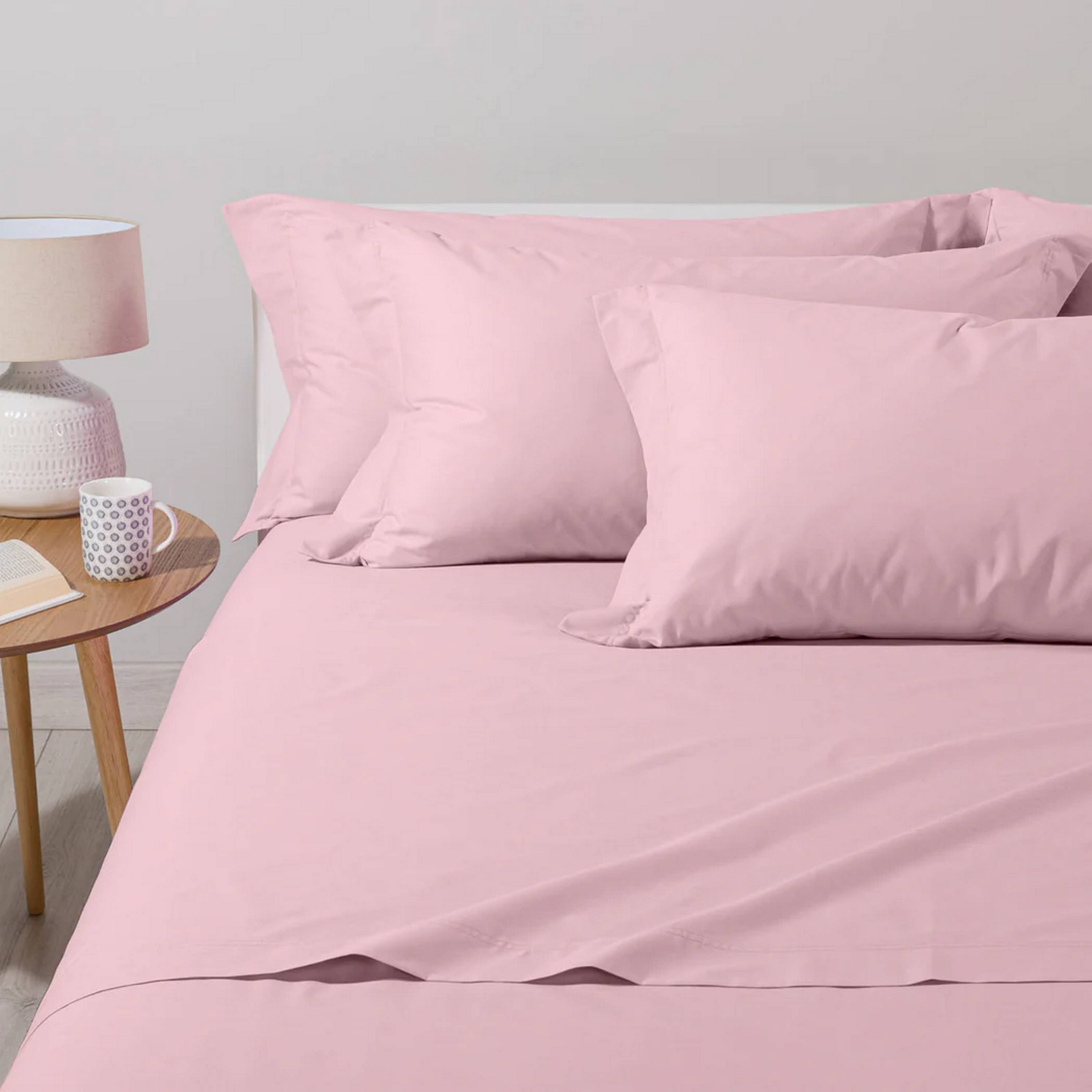 BASIC COLLECTION COMPLETO LENZUOLA MATRIMONIALE ILBLUCASA ROSA