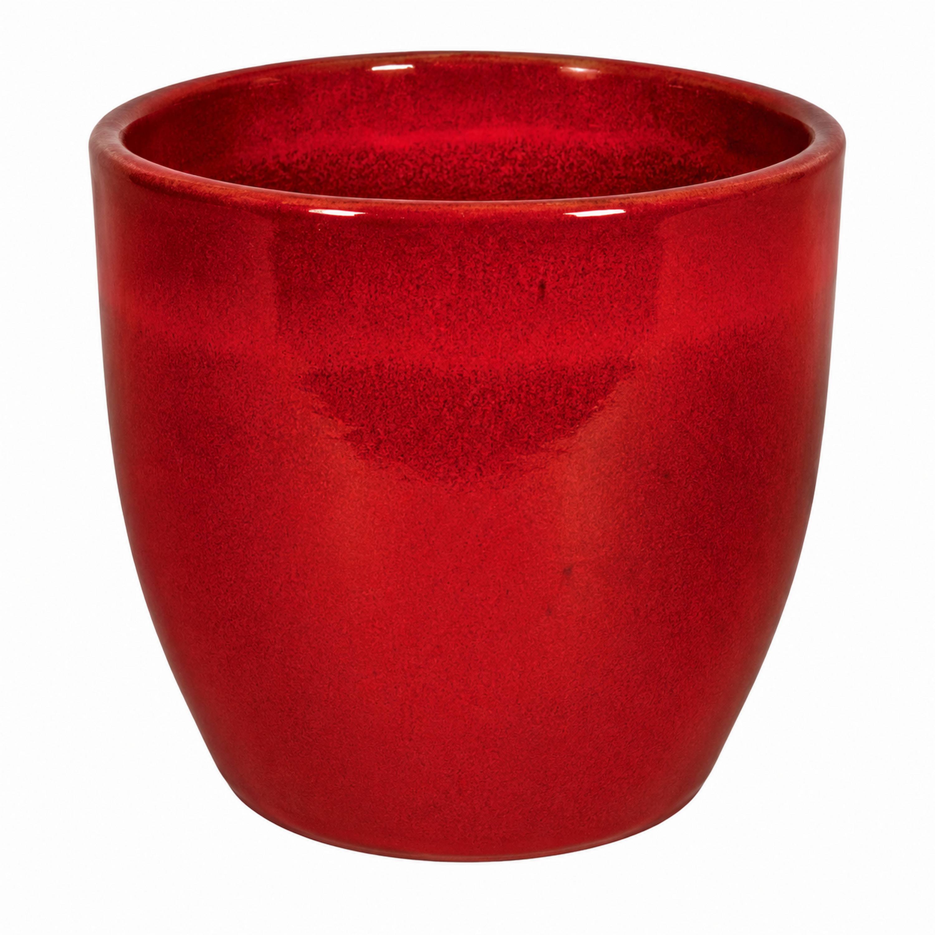 VASO CERAMICA SHANGAI S 30X27H ROSSO