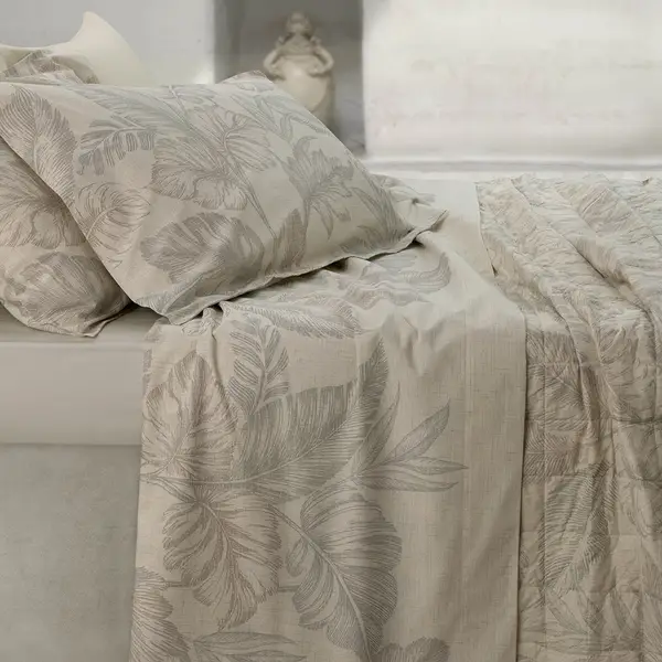 Completo Lenzuolo Matrimoniale Elendra Gabel 901 PERLA