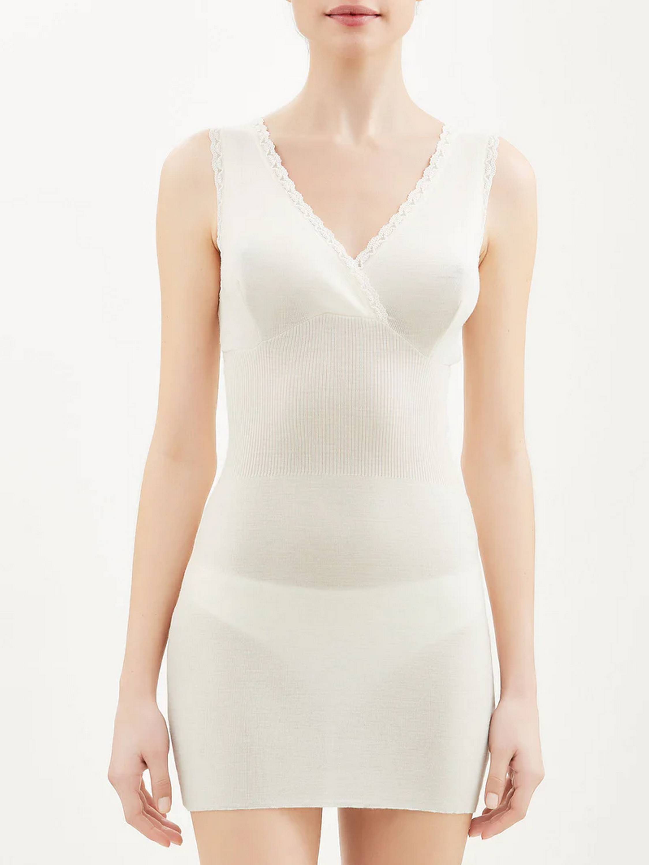 MAGLIA 100MERINO SPALLA LARGA FORMA SENO RAGNO 0041L4 BIANCO LANA