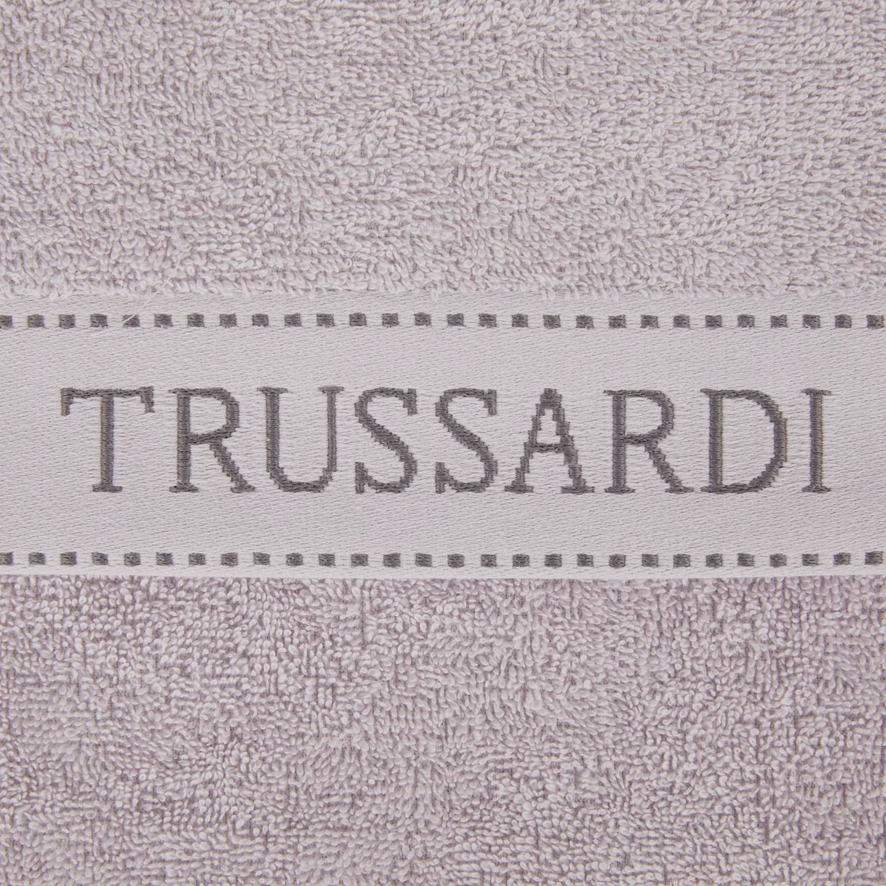 RIBBON TELO BAGNO TRUSSARDI GRIGIO PERLA