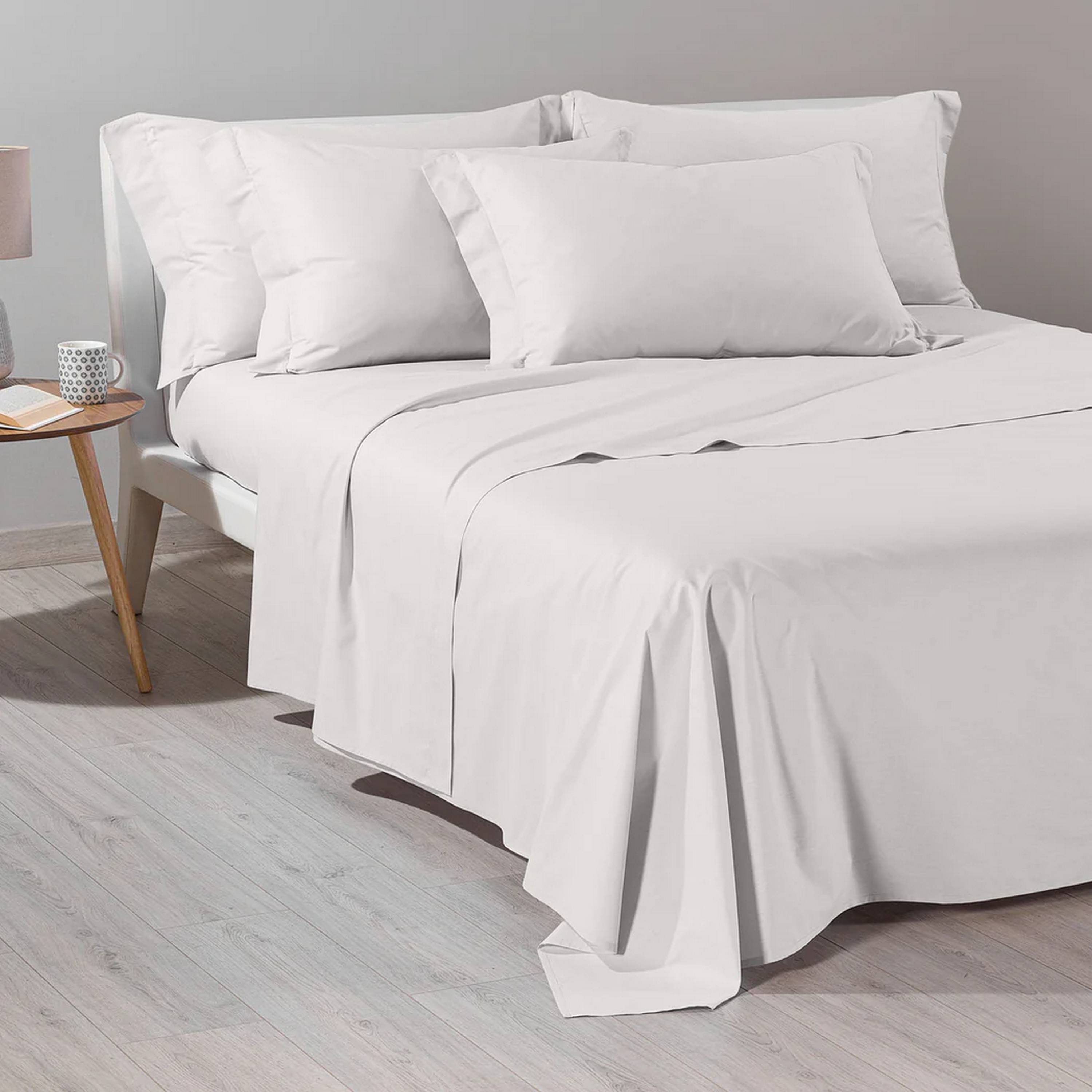 BASIC COLLECTION COMPLETO LENZUOLA UNA PIAZZA E 1/2 ILBLUCASA PANNA